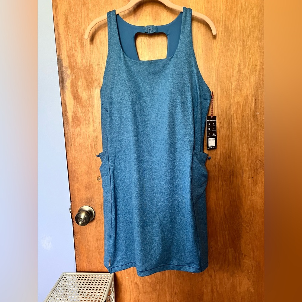 Duluth Trading Co AKHG Blue Outer Limit Dress; 12